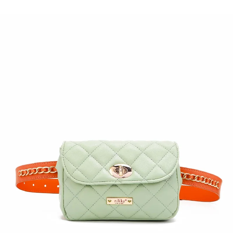Urban Elegance Deals NIKKY QUILTED FANNY PACK Fashion Bags With Huge Discounts