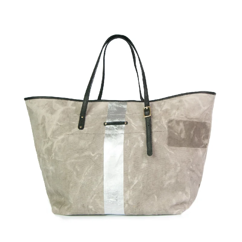 Seasonal Clearance Bags For Summer Postal Silver Stripe Urban Beach Tote Designer Bags, Low Prices Seasonal Clearance Bags For Summer Postal Silver Stripe Urban Beach Tote Designer Bags, Low Prices