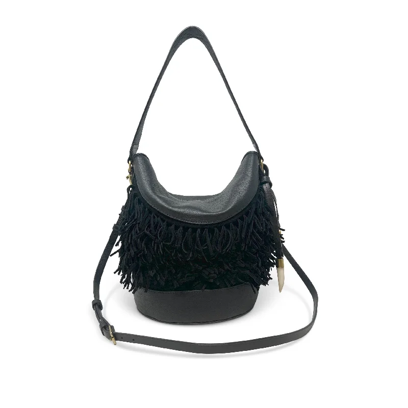 Bag For Modern Fashion Richmond Bucket Bag - Black Suede Fringe Fashion Bags, Huge Savings Bag For Modern Fashion Richmond Bucket Bag - Black Suede Fringe Fashion Bags, Huge Savings