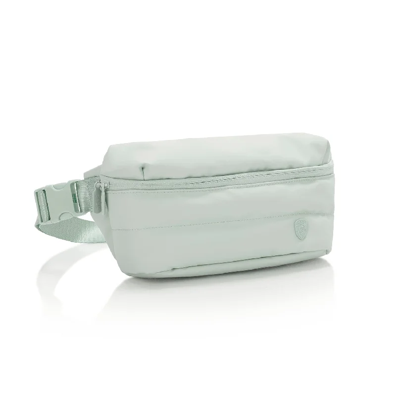 The Puffer Waist Bag - Sage Green Sleek Bags, Perfect Prices