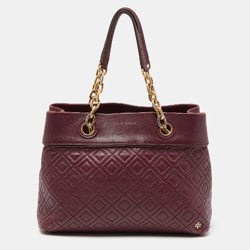 Tory Burch Burgundy Quilted Leather Fleming Satchel The Handbag Sale You've Been Waiting For Tory Burch Burgundy Quilted Leather Fleming Satchel The Handbag Sale You've Been Waiting For