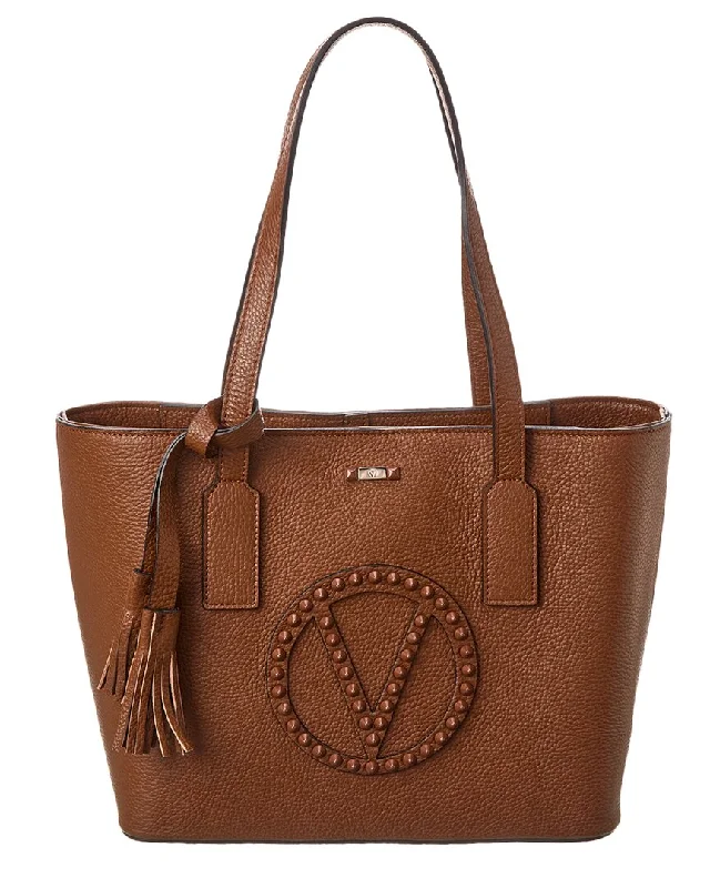 Contemporary Chic Promotions Valentino by Mario Valentino Prince Rock Leather Tote Seasonal Sale On Trendy Handbags