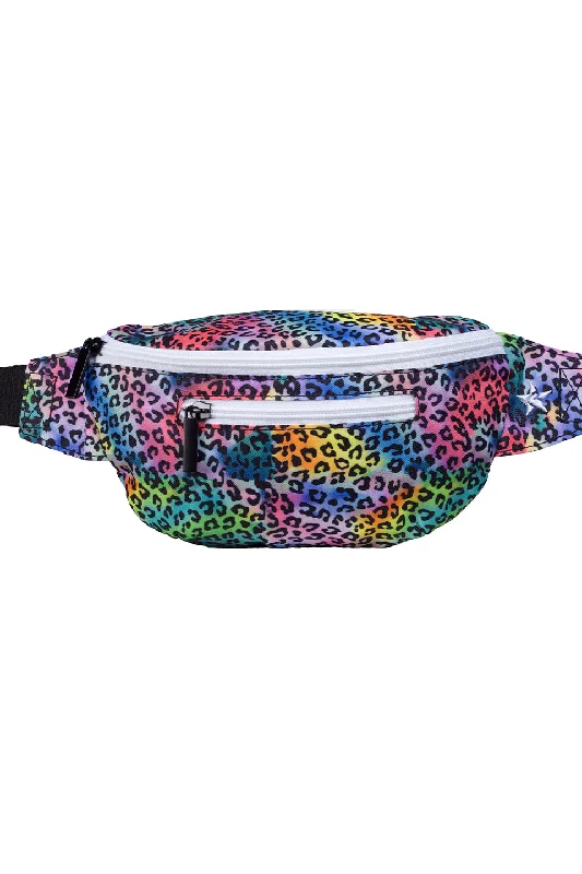 Limited Edition Rainbow Jungle Adult Rebel Fanny Pack with White Zipper The Perfect Bag Sale Is Here Limited Edition Rainbow Jungle Adult Rebel Fanny Pack with White Zipper The Perfect Bag Sale Is Here