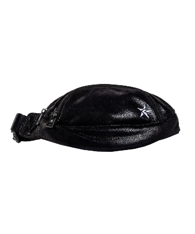 Faux Suede in Black Adult Rebel Fanny Pack with Black Zipper Affordable Elegance, Grab Yours Faux Suede in Black Adult Rebel Fanny Pack with Black Zipper Affordable Elegance, Grab Yours