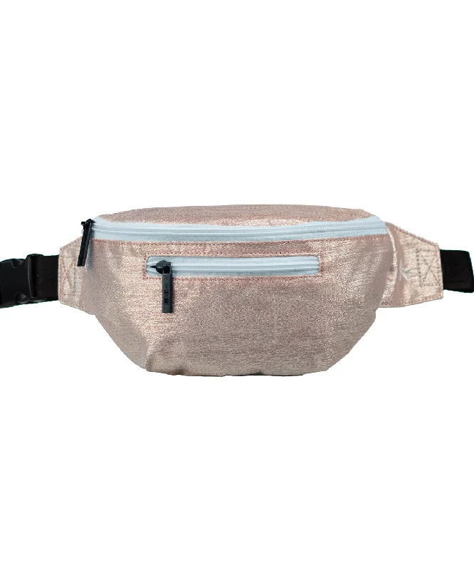 Sparkling Silk in Pink Champagne Adult Rebel Fanny Pack with White Zipper The Perfect Bag Sale For A Seasonal Refresh Sparkling Silk in Pink Champagne Adult Rebel Fanny Pack with White Zipper The Perfect Bag Sale For A Seasonal Refresh