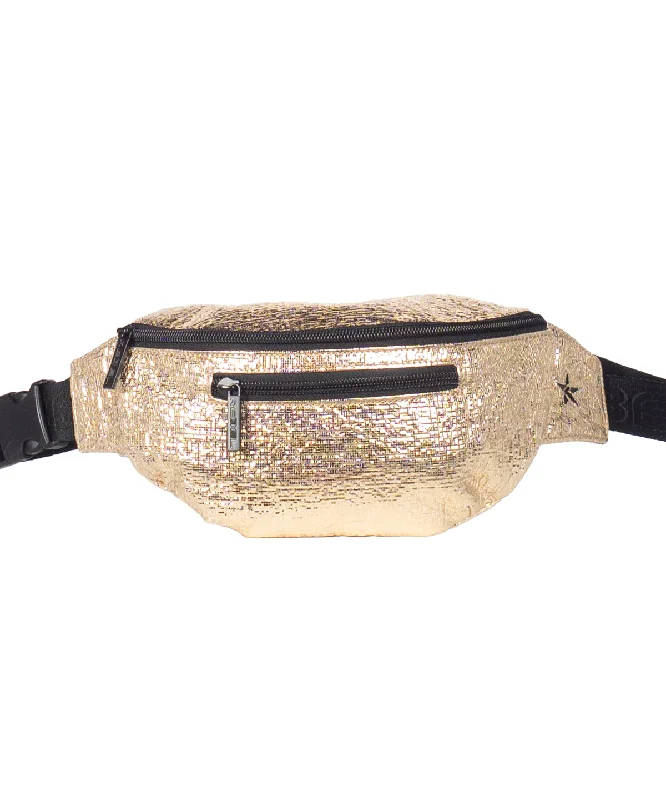 Tinsel in Gold Adult Rebel Fanny Pack with Black Zipper The Best Handbag Offers Are Here Tinsel in Gold Adult Rebel Fanny Pack with Black Zipper The Best Handbag Offers Are Here