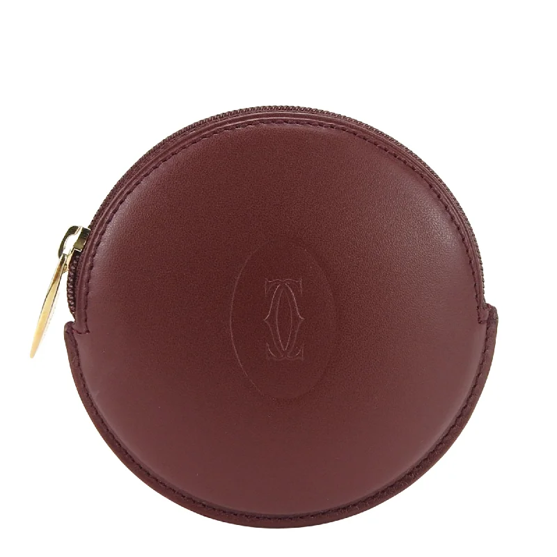 Cartier Must De Cartier  Leather Wallet  (Pre-Owned) Everyday Elegance At Special Prices