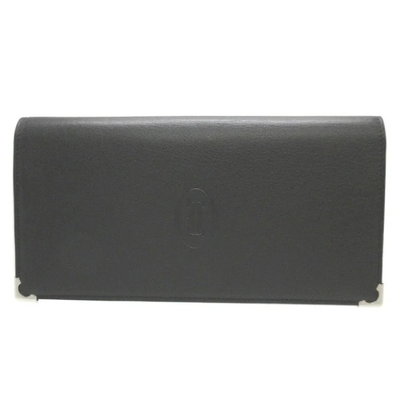 Cartier Must De Cartier  Leather Wallet  (Pre-Owned) Flash Sale On Designer Bags