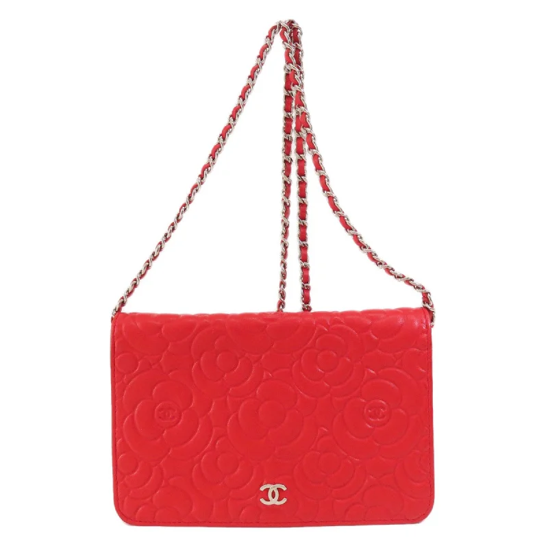 Chanel Camellia  Leather Wallet  (Pre-Owned) Statement Bags With Exclusive Savings