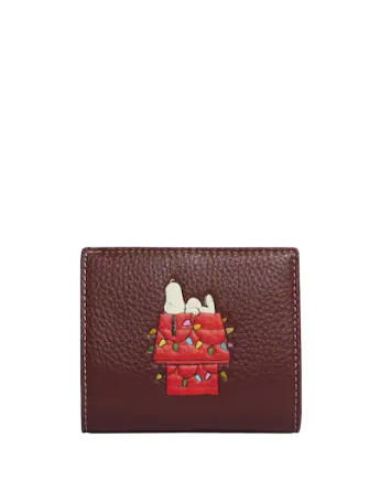 Designer-Inspired Bags At Budget-Friendly Prices Coach Coach X Peanuts Snap Wallet With Snoopy Lights Motif Must-Have Bags, Big Discounts