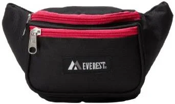 Everest Signature Waist Pack - Standard - Black/Heather Pink Trendy Purses At Unbeatable Discounts Everest Signature Waist Pack - Standard - Black/Heather Pink Trendy Purses At Unbeatable Discounts