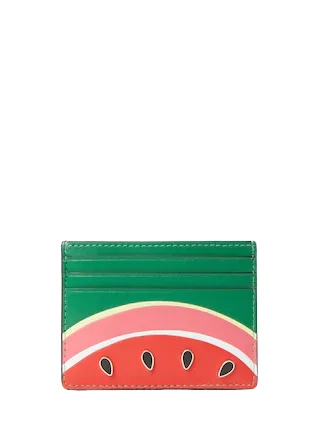 New Season Fashion Preview Sale Kate Spade New York Watermelon Small Slim Card Holder Designer-Inspired Bags, Best Prices