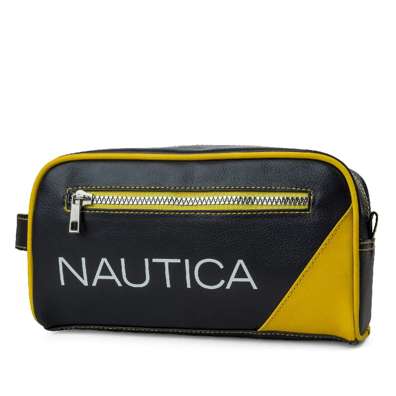 Nautica Mens Core Pebbled Travel Kit Iconic Handbags At Budget-Friendly Prices