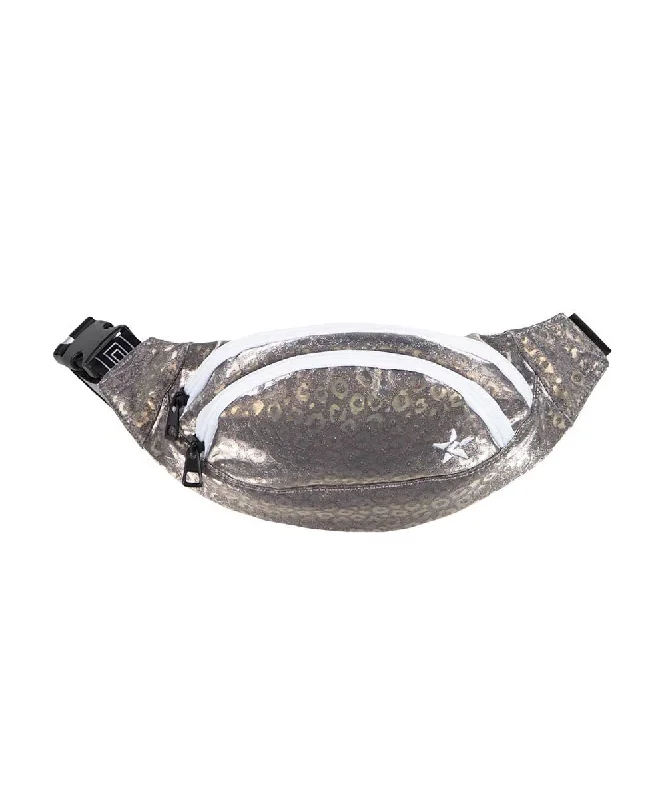 Leopard in Gunmetal Youth Rebel Fanny Pack with White Zipper The Handbag Sale You've Been Waiting For Leopard in Gunmetal Youth Rebel Fanny Pack with White Zipper The Handbag Sale You've Been Waiting For