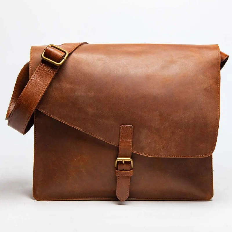 Adam Messenger Bag 2.0 - Saddle Brown Upgrade Your Look With Fashionable Bags