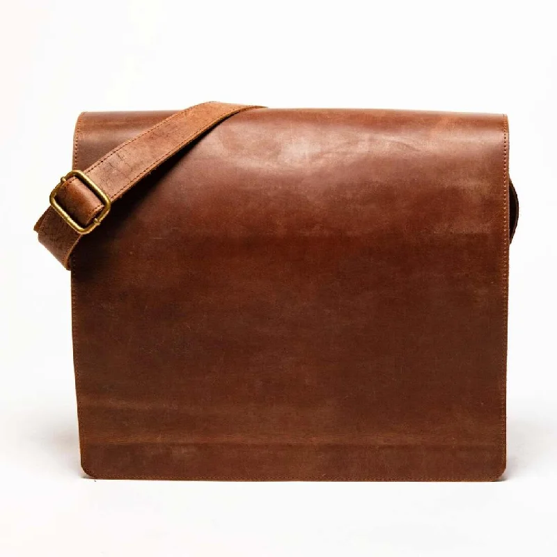 Adam Messenger Bag - Saddle Brown Luxury Totes At The Lowest Prices Of The Season