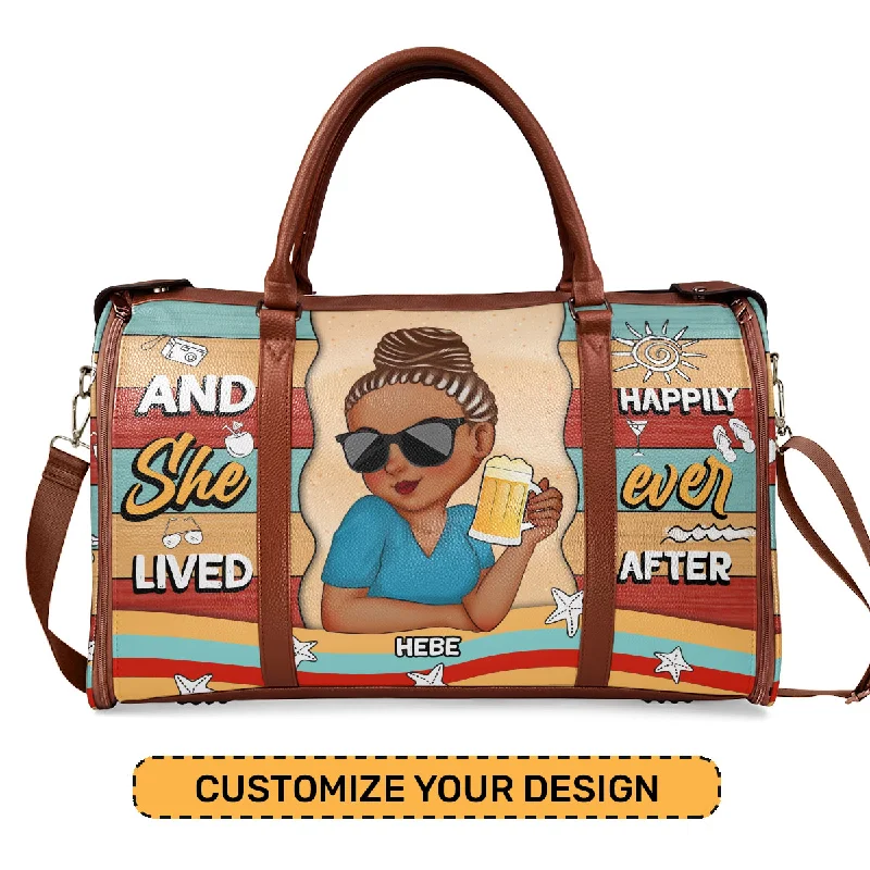 And She Lived Happily Ever After - Personalized Leather Duffle Bag SBDFLN1142L Shoulder Bags, Best Deals Today And She Lived Happily Ever After - Personalized Leather Duffle Bag SBDFLN1142L Shoulder Bags, Best Deals Today