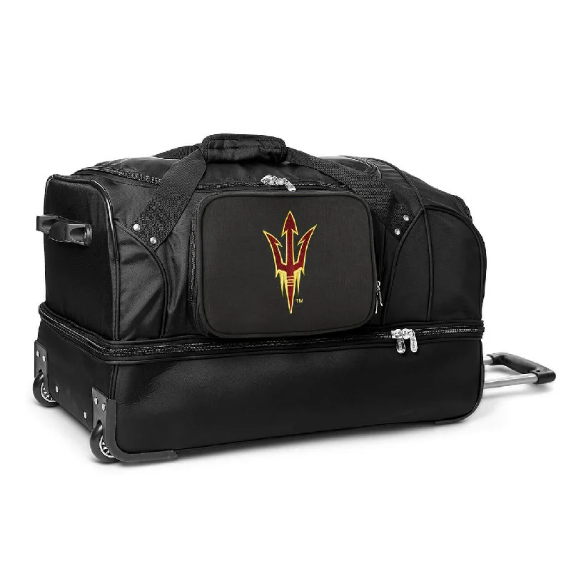 Arizona State Sun Devils 27" Black Rolling Drop Bottom Duffel Premium Quality Bags At Affordable Prices Arizona State Sun Devils 27" Black Rolling Drop Bottom Duffel Premium Quality Bags At Affordable Prices