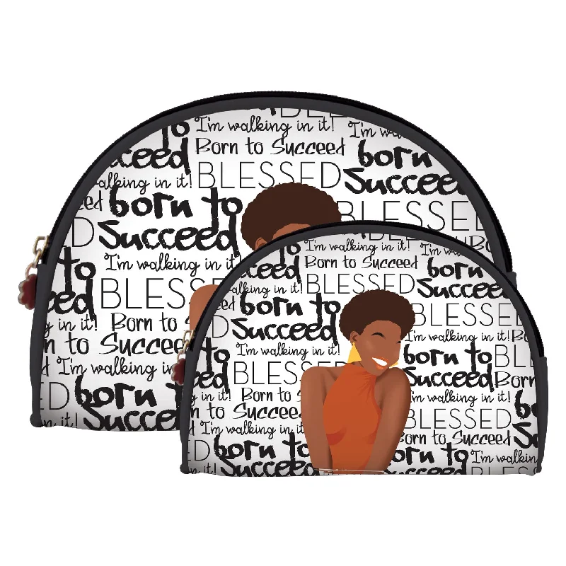Born to Succeed Cosmetic Duo Timeless Bags, Flash Sale
