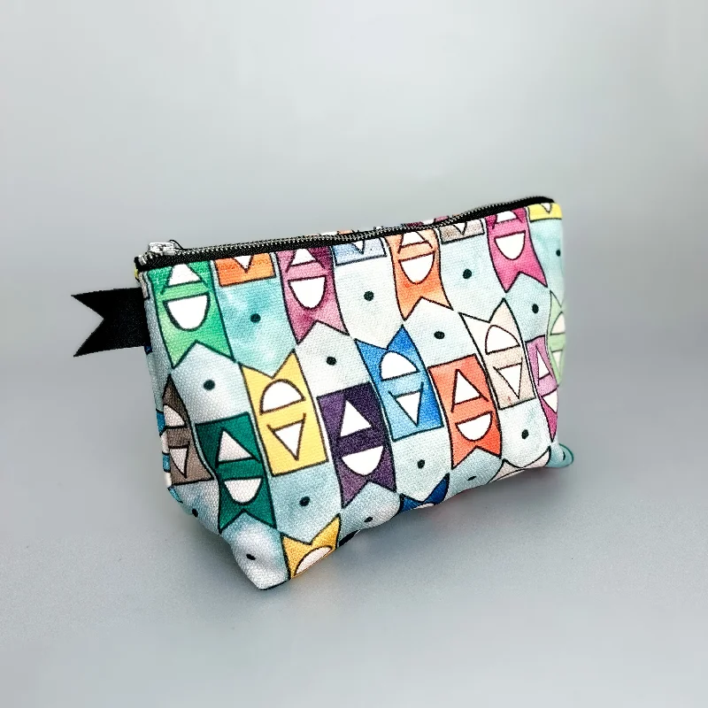 Canvas Make Up Bag | Watercolor Timeless Handbags At Reduced Prices