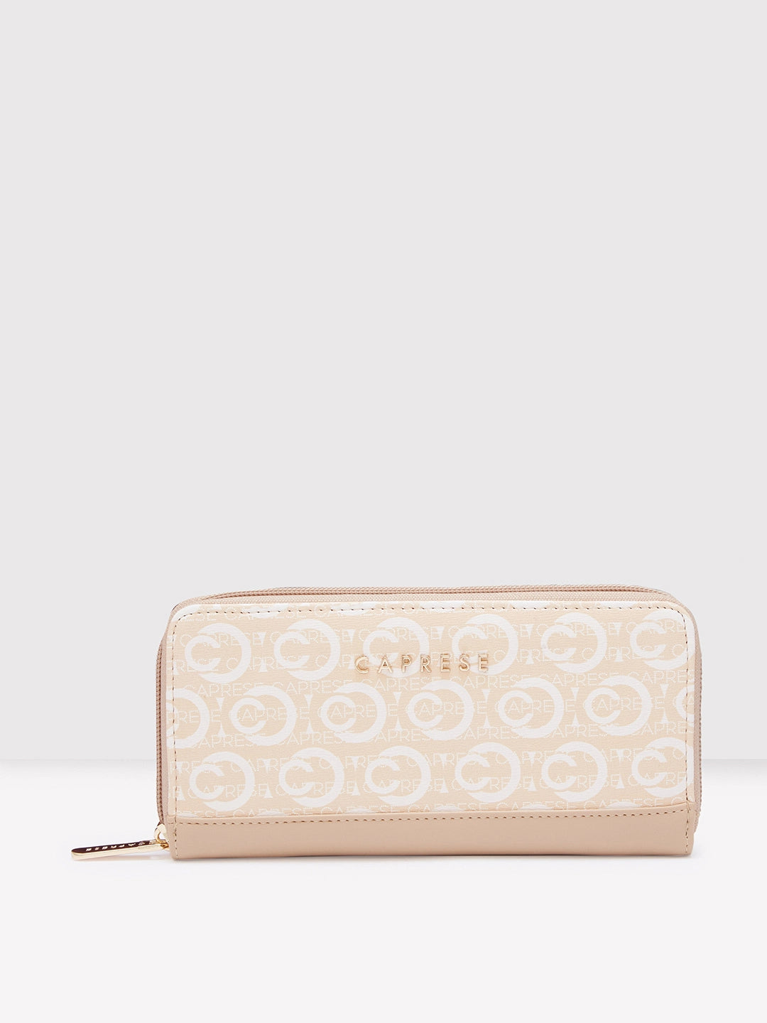 Caprese Cleo Wallet Medium Beige High-End Bags, Low-End Prices