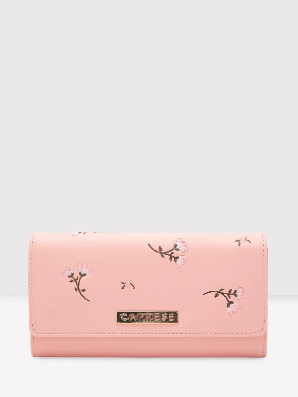 Caprese Dara Flap Wallet Medium Pink Premium Quality Bags At Affordable Prices
