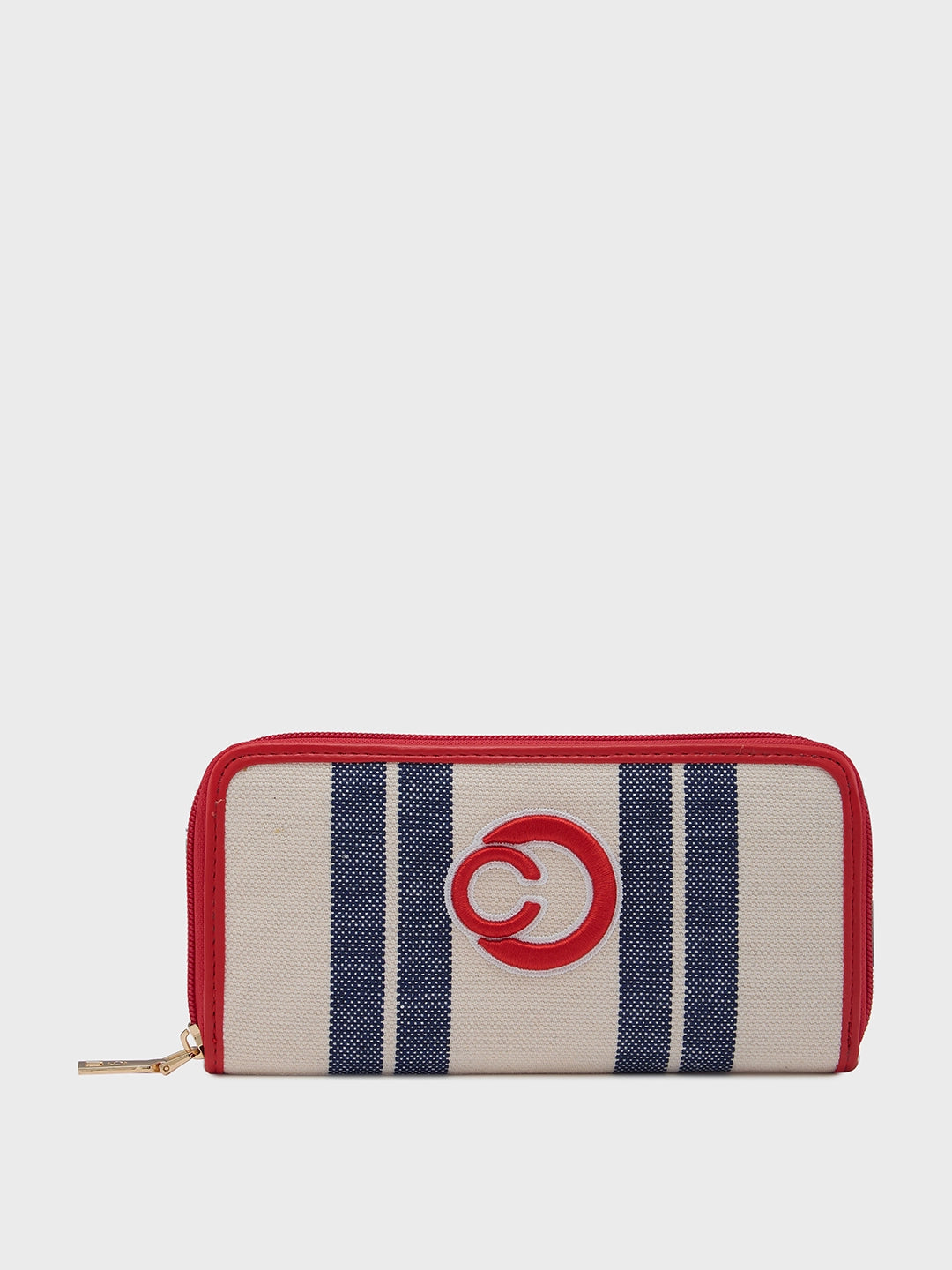 Caprese Dixie Zip Around Wallet Large Blue Iconic Handbags At Unbeatable Prices