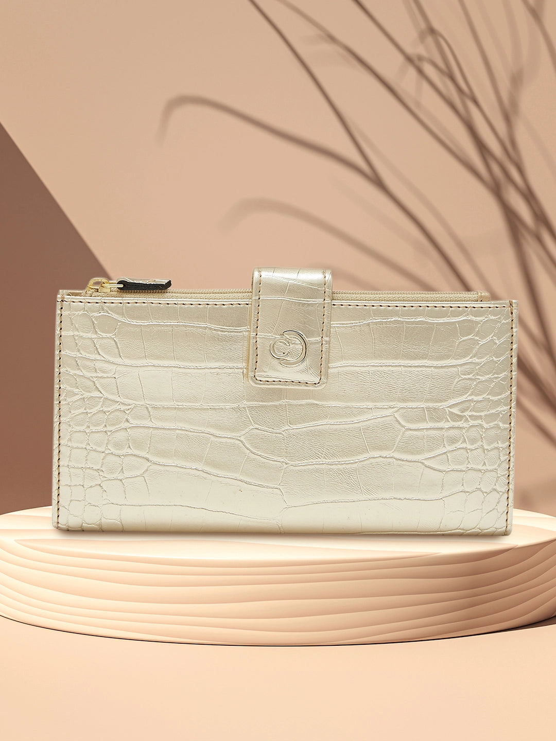 Caprese Kristy Medium Wallet Croco Faux Leather For Women Light Gold Shoulder Bags, Crossbody Bags, And More On Sale Caprese Kristy Medium Wallet Croco Faux Leather For Women Light Gold Shoulder Bags, Crossbody Bags, And More On Sale