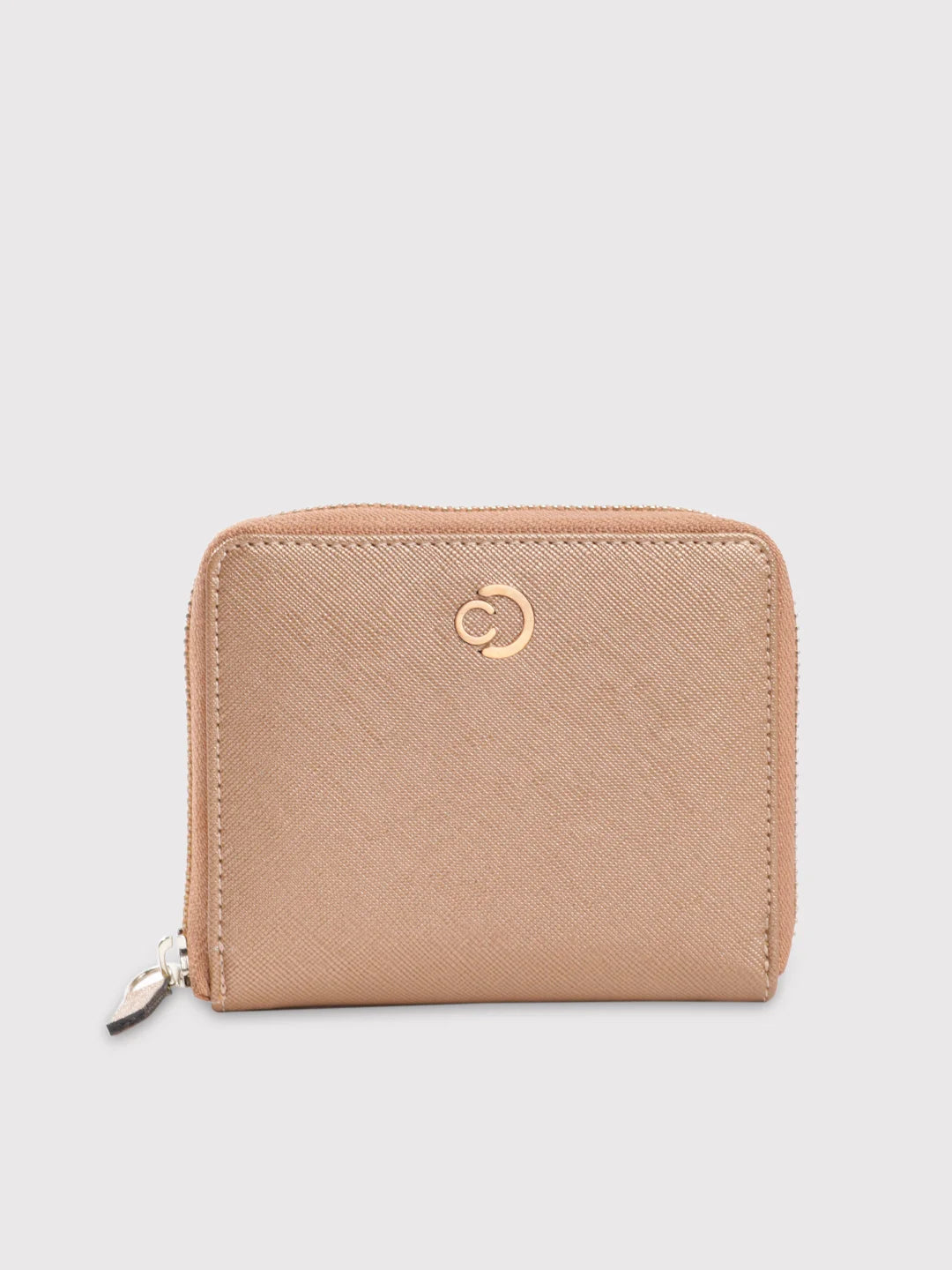 Caprese Mia Wallet Small Zip Around Copper Classic Bags, Exclusive Deals