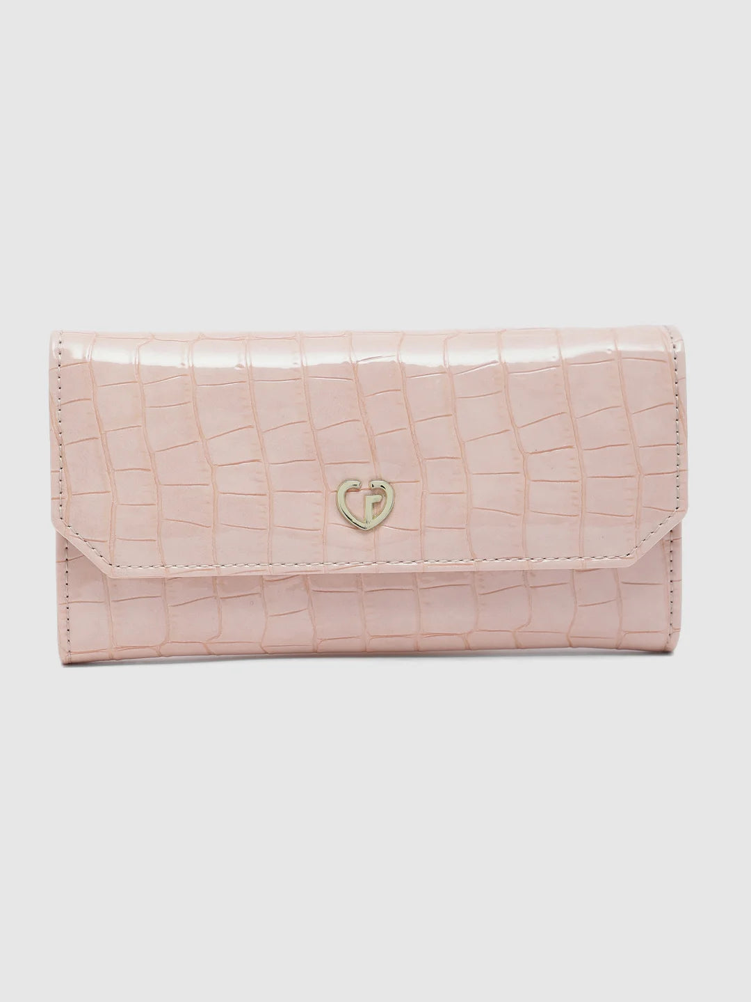 Caprese Wila Flapover Wallet Medium Peach Flash Sale On Designer Bags
