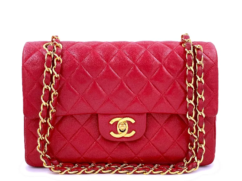 Chanel 1987 Vintage Red Small Classic Double Flap Bag 24k GHW Fashion Bags, Limited Offer Chanel 1987 Vintage Red Small Classic Double Flap Bag 24k GHW Fashion Bags, Limited Offer