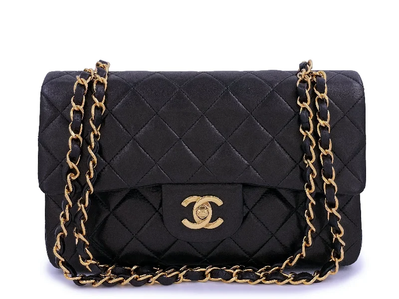 Chanel 1994 Vintage Black Small Classic Double Flap Bag 24k GHW Lambskin Trendy Bags, Huge Savings Chanel 1994 Vintage Black Small Classic Double Flap Bag 24k GHW Lambskin Trendy Bags, Huge Savings