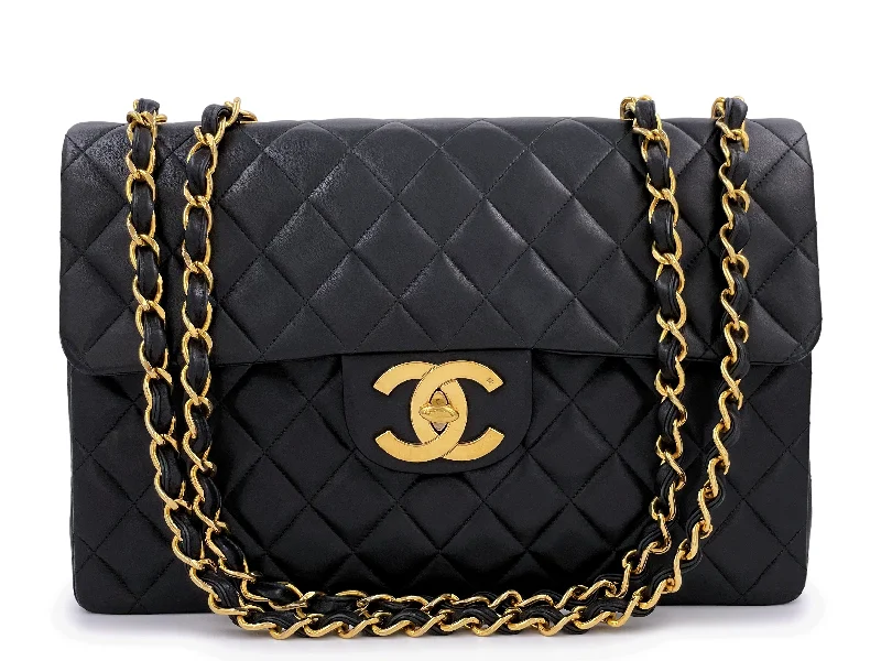 Chanel 1994 Vintage Maxi "Jumbo XL" Classic Flap Bag 24k GHW Lambskin Classic Totes, Exclusive Deals Chanel 1994 Vintage Maxi "Jumbo XL" Classic Flap Bag 24k GHW Lambskin Classic Totes, Exclusive Deals