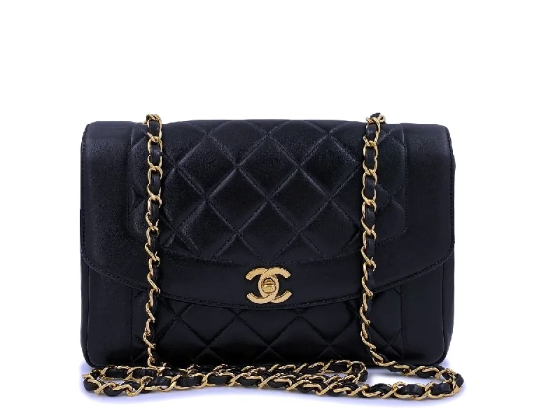 Chanel 1997 Black Vintage Medium Diana Flap Bag Pocket 24k GHW Limited-Time Sale On Trendy Handbags – Don't Miss Out Chanel 1997 Black Vintage Medium Diana Flap Bag Pocket 24k GHW Limited-Time Sale On Trendy Handbags – Don't Miss Out