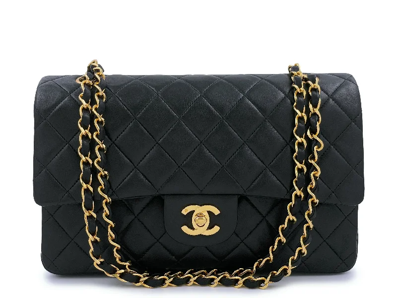 Chanel 1997 Vintage Black Lambskin Medium Classic Double Flap Bag 24k GHW Fashion Bags With Huge Discounts Chanel 1997 Vintage Black Lambskin Medium Classic Double Flap Bag 24k GHW Fashion Bags With Huge Discounts