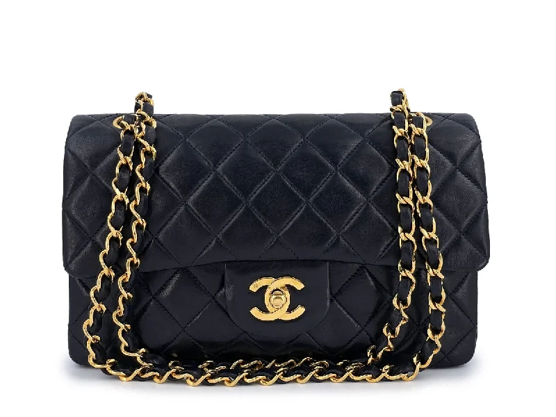 Chanel 1997 Vintage Black Small Classic Double Flap Bag 24k GHW Lambskin Elegant Totes At Limited-Time Prices Chanel 1997 Vintage Black Small Classic Double Flap Bag 24k GHW Lambskin Elegant Totes At Limited-Time Prices