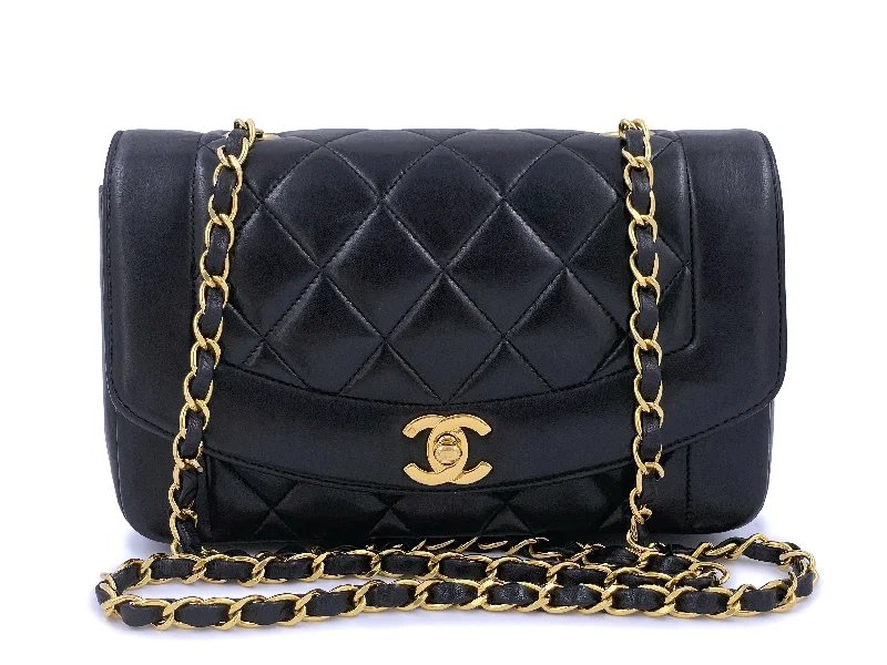 Chanel 1997 Vintage Small Diana Flap Bag 24k GHW Lambskin Premium Handbags At Unbeatable Markdowns Chanel 1997 Vintage Small Diana Flap Bag 24k GHW Lambskin Premium Handbags At Unbeatable Markdowns