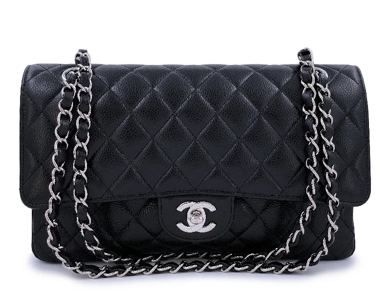 Chanel Black Caviar Medium Classic Double Flap Bag SHW Everyday Elegance At Special Prices Chanel Black Caviar Medium Classic Double Flap Bag SHW Everyday Elegance At Special Prices