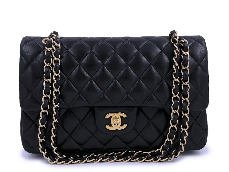 Chanel Black Lambskin Medium Classic Double Flap Bag GHW Statement Handbags At Unbeatable Discounts Chanel Black Lambskin Medium Classic Double Flap Bag GHW Statement Handbags At Unbeatable Discounts