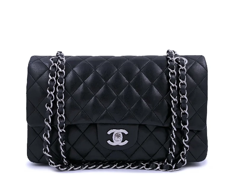 Chanel Black Lambskin Medium Classic Double Flap Bag SHW Affordable Luxury – Exclusive Savings On Premium Bags Chanel Black Lambskin Medium Classic Double Flap Bag SHW Affordable Luxury – Exclusive Savings On Premium Bags