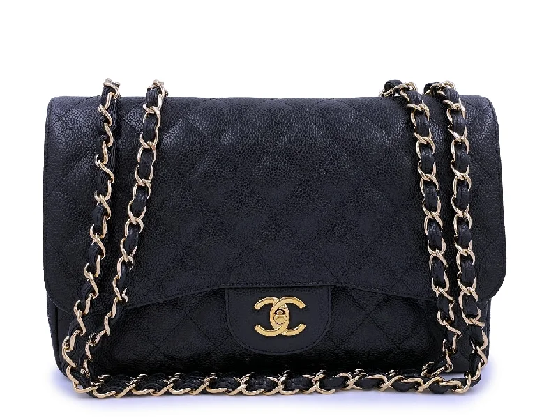 Chanel Caviar Jumbo Classic Flap Bag Single Black GHW Modern Handbags With Stylish Discounts Chanel Caviar Jumbo Classic Flap Bag Single Black GHW Modern Handbags With Stylish Discounts