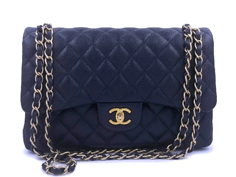 Chanel Navy Caviar Jumbo Classic Double Flap Bag GHW 16C Blue Designer Bags At Exclusive Clearance Prices Chanel Navy Caviar Jumbo Classic Double Flap Bag GHW 16C Blue Designer Bags At Exclusive Clearance Prices