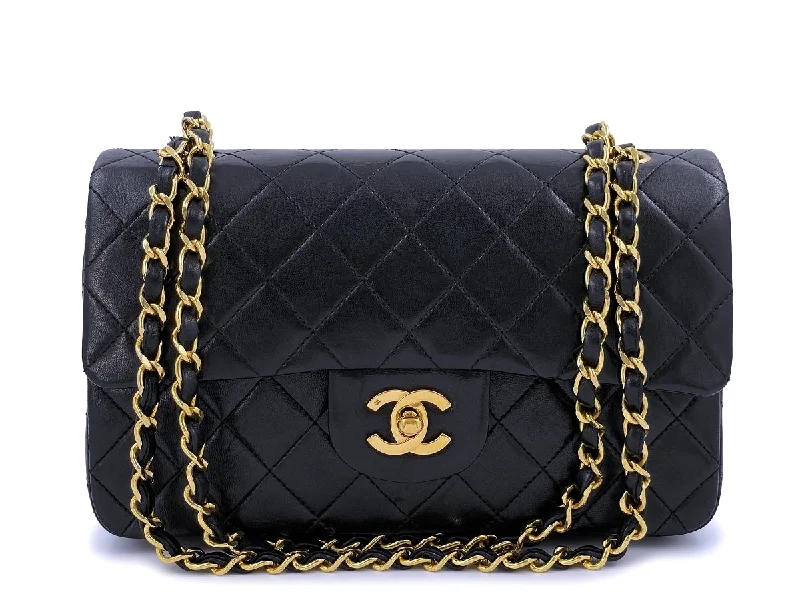 Chanel Vintage 1989 Small Classic Double Flap Bag Black Lambskin 24k GHW Fashionable Bags With Special Seasonal Offers Chanel Vintage 1989 Small Classic Double Flap Bag Black Lambskin 24k GHW Fashionable Bags With Special Seasonal Offers