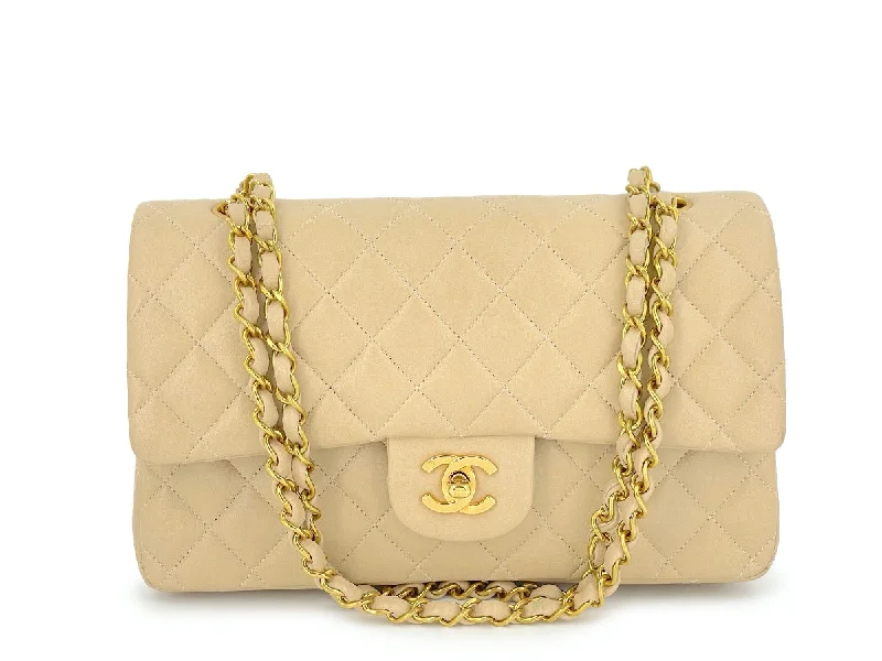 Chanel Vintage 1994 Beige Lambskin Medium Classic Double Flap Bag 24k GHW Chic And Affordable Bags – Grab Yours Today Chanel Vintage 1994 Beige Lambskin Medium Classic Double Flap Bag 24k GHW Chic And Affordable Bags – Grab Yours Today