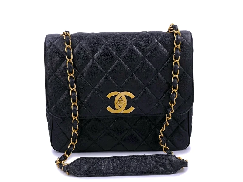Chanel Vintage Black Caviar Tall Jumbo Classic Crossbody Flap Bag 24k GHW Fashion-Forward Bags At Exclusive Promotional Prices Chanel Vintage Black Caviar Tall Jumbo Classic Crossbody Flap Bag 24k GHW Fashion-Forward Bags At Exclusive Promotional Prices