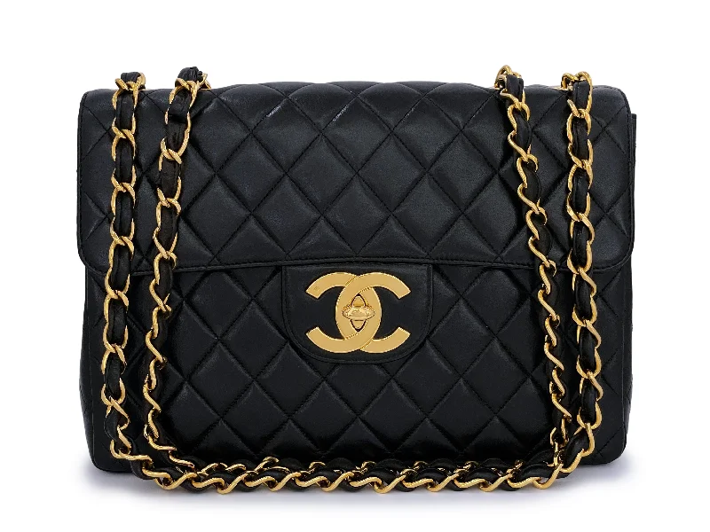 Chanel Vintage Black Jumbo Classic Flap Bag 24k GHW Shop Timeless And Trendy Bags At Limited-Time Discounts Chanel Vintage Black Jumbo Classic Flap Bag 24k GHW Shop Timeless And Trendy Bags At Limited-Time Discounts