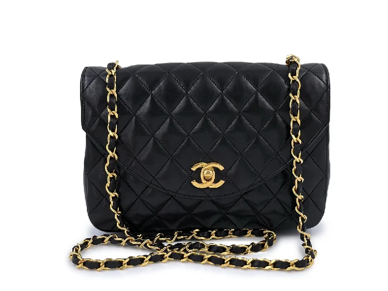 Chanel Vintage Black Lambskin Curved Flap Bag 24k GHW Final Call – Shop Stylish Bags Before They're Gone Chanel Vintage Black Lambskin Curved Flap Bag 24k GHW Final Call – Shop Stylish Bags Before They're Gone