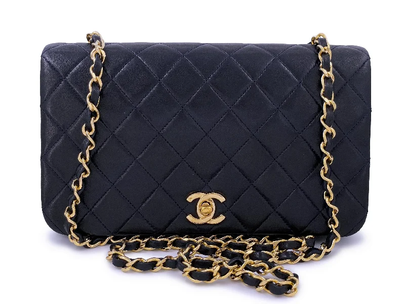 Chanel Vintage Midnight Black Timeless Classic Full Flap Bag 24k GHW Affordable Elegance, Grab Yours Chanel Vintage Midnight Black Timeless Classic Full Flap Bag 24k GHW Affordable Elegance, Grab Yours