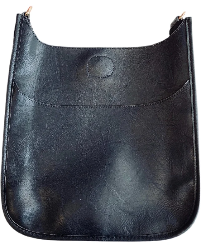 Soft Faux Leather Classic Messenger Black -NO STRAP Chic Shoulder Bags At Promotional Rates Soft Faux Leather Classic Messenger Black -NO STRAP Chic Shoulder Bags At Promotional Rates