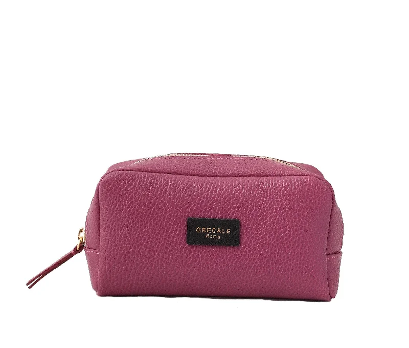 Cosmetic Case-Magenta Leather Premium Handbags At Budget-Friendly Prices